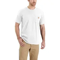 Carhartt K87 Relaxed Fit Short Sleeve T-shirt Blanc L Homme