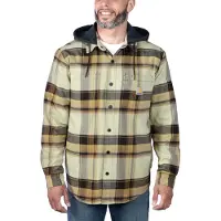 Carhartt Flannel Sherpa-lined Jacket Marron 2XL Homme