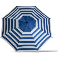 Bigbuy Atosa 22/25 Mm Orientable Oxford Aluminium Parasol 200 Cm Bleu Bleu One Size