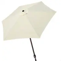 Aktive Aluminium Hexagonal Pole Height Uv Protect Parasol 270 Cm 38 Mm 240 Cm Beige