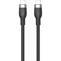 Targus HyperJuice Câble en Silicone USB-C à USB-C (1m/240W) – Longueur de 1m – Livraison d'énergie 240W PD 3.1 EPR – Compatible avec les appareils et chargeurs USB-C - Noir