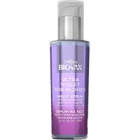 L'Biotica Ultra Violet Night Toning Moisturising Serum for Blonde and Grey Hair, 100ml
