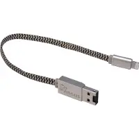 Inter-Tech R-001 Câble de lecteur de carte argenté pour tous les appareils avec connecteur Lightning (Lightning, USB 2.0), Lecteur de carte mémoire, Gris