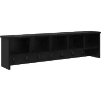 vidaXL Porte-manteau mural avec étagère Chêne noir 100 x 16 x 26 cm