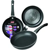 Ibili Poêle à frire Frypan Inducta 410022, diamètre max. 22 cm, en aluminium, compatible avec les plaques à induction, revêtement antiadhésif