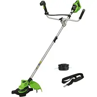 Greenworks GD24X2BCB 2 x 24 V Accu Grass Trimmer - Sans batterie ni chargeur
