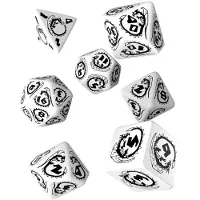 Q-workshop SDRA02 - Ensemble de cubes Dragons : blanc et noir (7 pièces)
