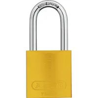ABUS Cadenas à clé - verrouillage automatique - anse 40 mm - L 40 mm - jaune