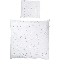 Roba Literie De Berceau 'sternenzauber Grau', 2 Pièces, 80 X 80 Cm, 100% Coton