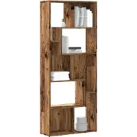 vidaXL Bibliothèque vieux bois 67x24x161 cm bois d'ingénierie