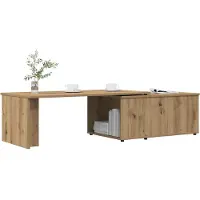 vidaXL Table basse Artisan-Chêne 150x50x35 cm Bois composite