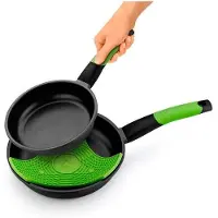 BRA Prior | Lot de 2 poêles à frire, 20–24 cm, fonte d'aluminium + 1 poêle à frire
