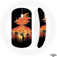 CAPACHEAP Souris Sans Fil Manga Dragon Ball Sangoku Ombre Orange
