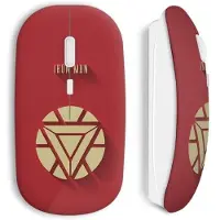 CAPACHEAP Souris sans fil iron man logo