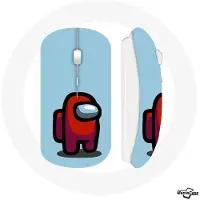 CAPACHEAP Souris Sans Fil Among Us jeu vidéo Fond bleu