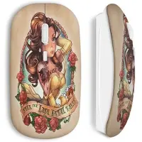 CAPACHEAP Souris Sans Fil La Belle Et La Bete Punk