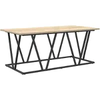 vidaXL Table basse Sonoma Oak 100X50X40 Cm En bois reconstitué et métal Lumarko