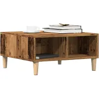 vidaXL Table basse imitation vieux bois 60x60x30 cm Bois composite