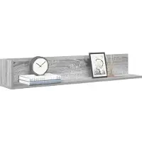 vidaXL Étagères murales 2 pcs sonoma gris 100x16,5x16,5 cm