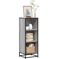 vidaXL Bibliothèque sonoma gris 40x35x107,5 cm bois d'ingénierie