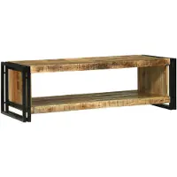 vidaXL Table basse 120X50X38 Cm Bois massif de manguier brut Lumarko !