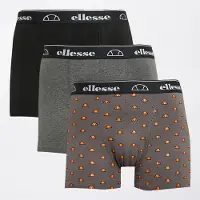 Ellesse lot de 3 Boxers Homme Noir/Anthracite/Rouge