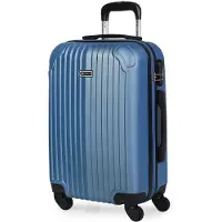 Itaca unisex. T71550-04 Mallette de voyage Cabine rigide 4 roues T71550 bleu saphir -55x38x20cm (OSFA), Casuel, ABS/Polycarbonate