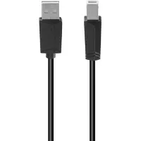 Hama Câble USB-A vers USB-B 3 m Matière Synthétique Noir