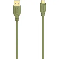 Hama Câble USB - - Flexi-Slim - 0,75 m - USB 2.0 - USB C - USB A - Vert
