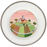 Villeroy & Boch Assiette à pain Village Design Naif, Assiettes, Multicolore