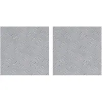 vidaXL Escalier Marchepied Carré 2 pcs Argent 30 x 30 cm Aluminium