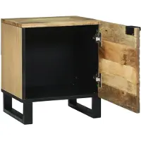 vidaXL Tables de chevet Marron et Noir 40 x 33 x 46 cm