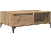 vidaXL Table basse en chêne Artisan 90 x 60 x 35 cm Bois composite