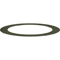vidaXL adapté pour anneau d'arbre plat vert olive Ø90 / 120 cm acier