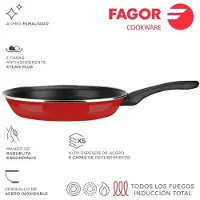 Sublime Market Connect Poêle Optimax Ø30cm Acier Rouge Aisi 430