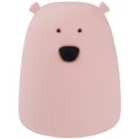 Eco-Light Lampe de table LED « Petit ours » rose nuit, 1 W, RGBW, plastique, dimensions : 8,8 x 27 x 10,3 cm, IP20, Mary's