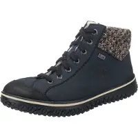 Rieker Bottines à lacets bleu nuit / marron chiné / noir / blanc cassé
