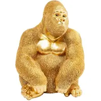 Kare design Déco Gorille 39cm doré
