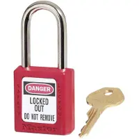 Masterlock Cadenas de consignation avec anse en métal Zenex - 38mm
