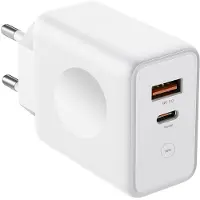 E.F.Connection Chargeur Rapide 30w 2 Ports - Pd 20w + Qc 3.0 Pour Xiaomi 12 12x 12 Pro 12 Lite 12t Pro 12t -