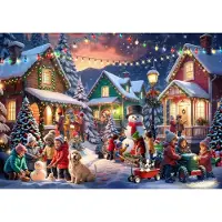 Bluebird Puzzle Puzzle de Noël 2000 pièces - Ambiance village d'hiver