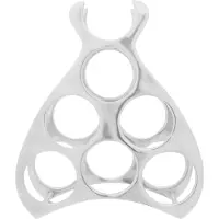 vidaXL Étagère à vin Argent 38 x 33 x 13 cm Aluminium