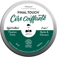 Monsieur Barbier Cire coiffante pour cheveux et barbe Cosmos Natural Final Touch, 75 ml