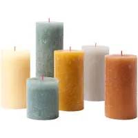 Bolsius Lot De 6 Bougies, Multicolore