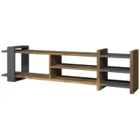 Skye Decor , Zeyna- ZeynaPUQ, couleur noyer,anthracite, armoires TV, 40x156x29,6 cm, panneau de particules 100% mélaminé