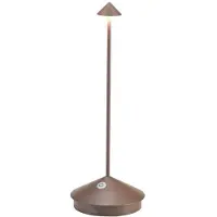 Zafferano Lampe De Table Led Pina Pro Corten Rechargeable Et Dimmable Sans Fil 2200-2700-3000K