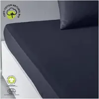 TODAY Housse de Matelas Ajustée Bleu Marine 160 x 200 cm