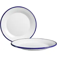 Jamon Dessertteller Blanca 22 x 2,3 cm Perfekt für den täglichen Gebrauch und Camping
