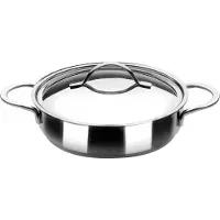 Ibili Casserole en acier inoxydable Noah 24 Cm Argent Argent One Size