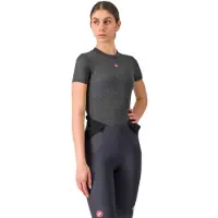 Castelli Medio Short Sleeve Base Layer Gris L Femme